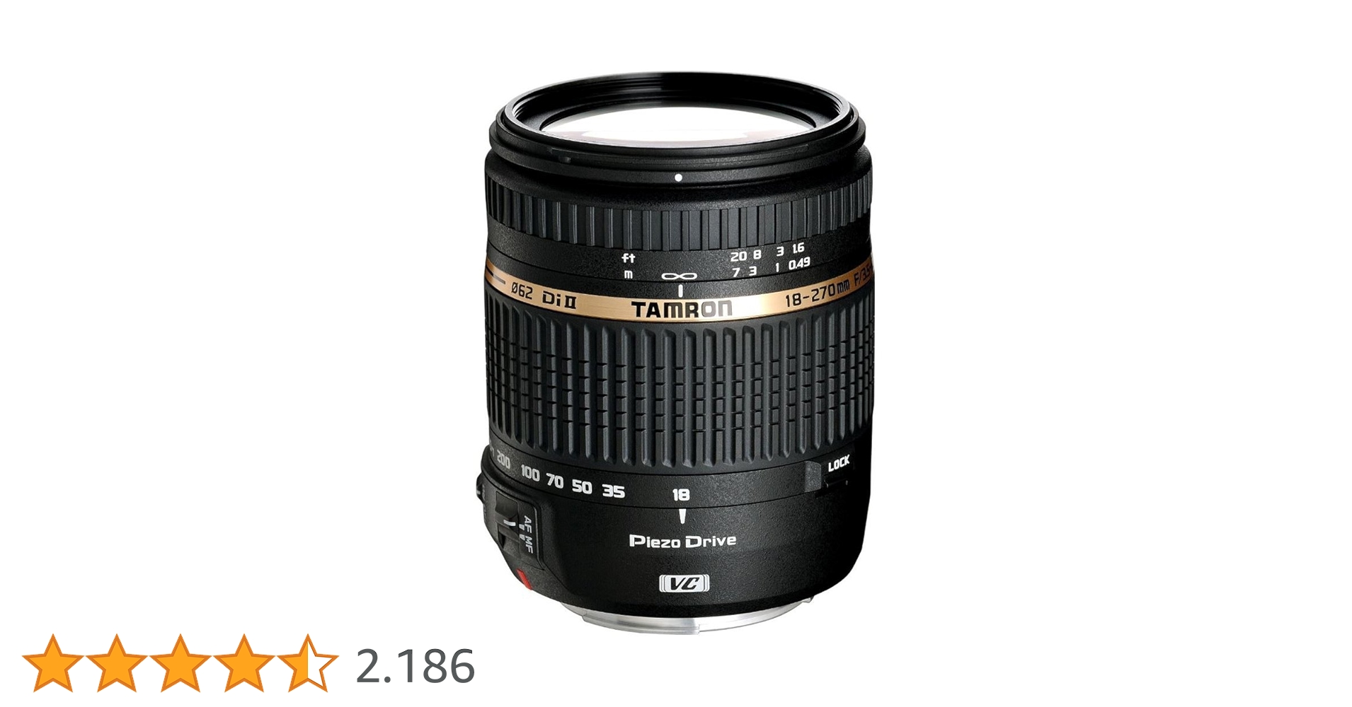 Tamron 18-270mm F/3,5-6,3 Di II VC PZD Objektiv für Canon